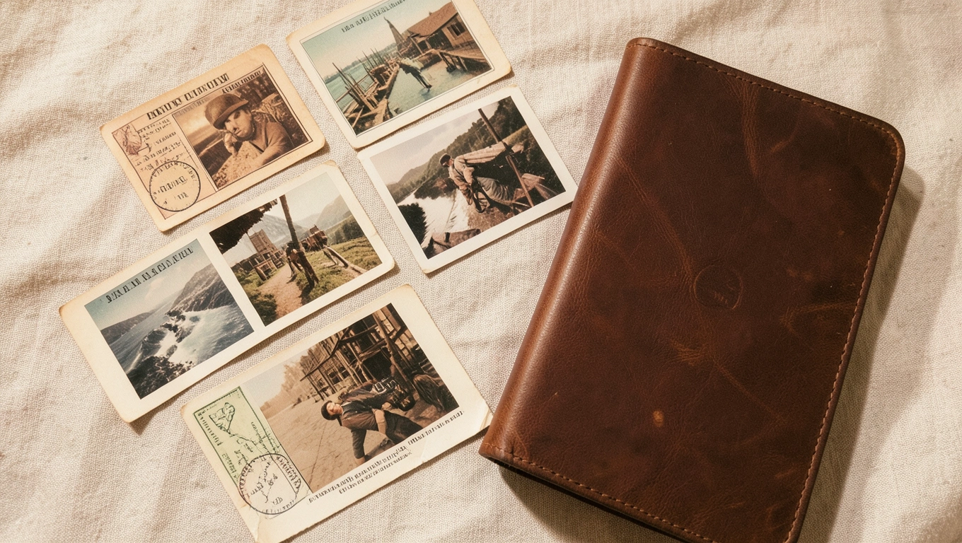Carnet de voyage et cartes postales