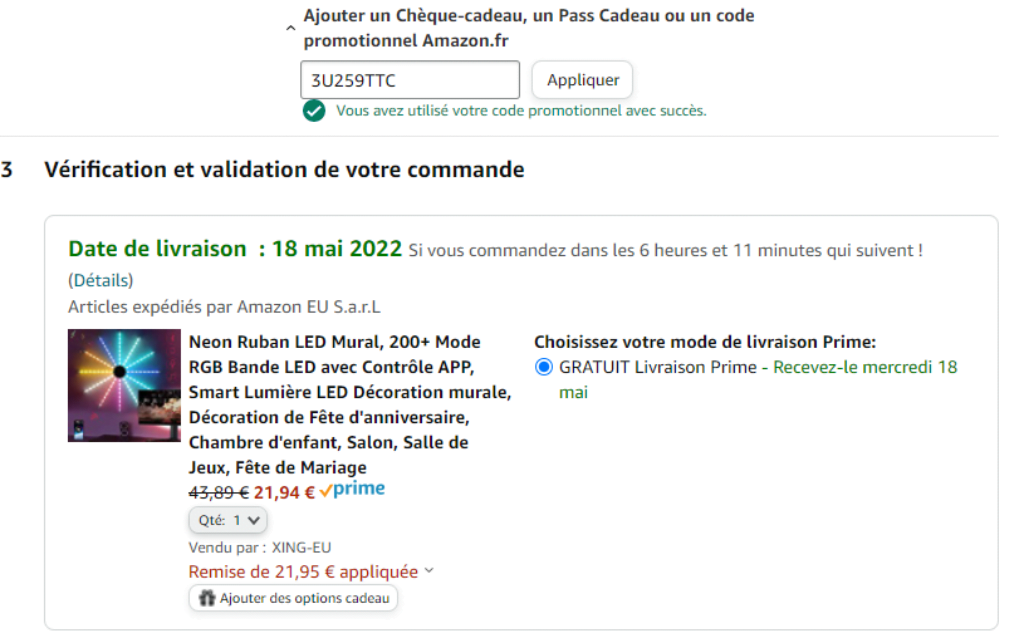 Comment utiliser un code de reduction sur Amazon1