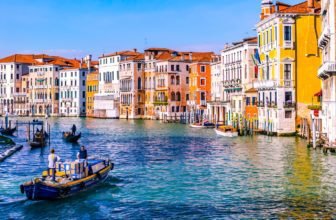 landscape photo of a Venice canal