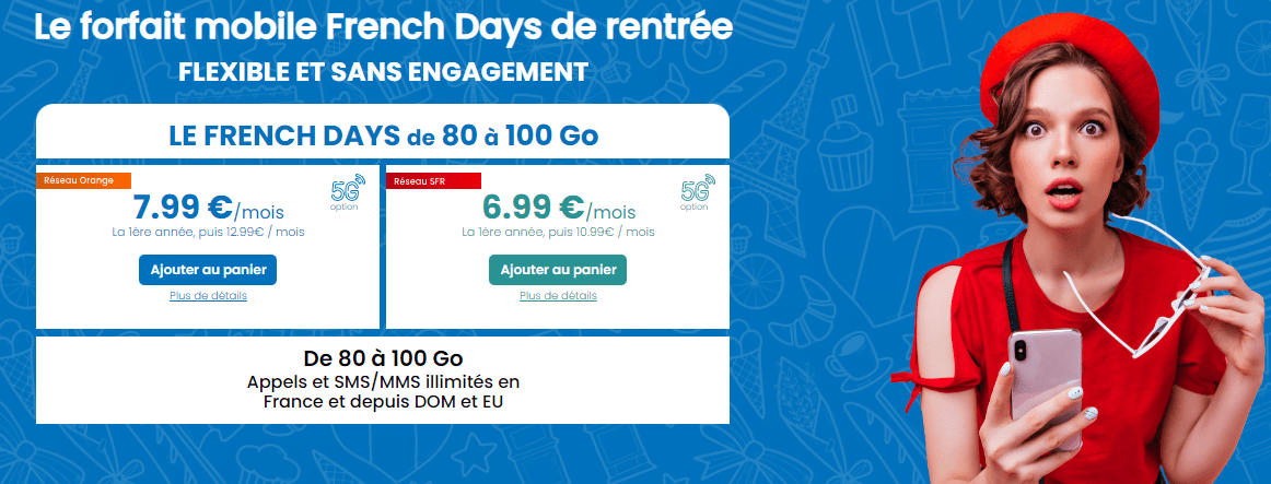 Le forfait mobile French Days de rentree