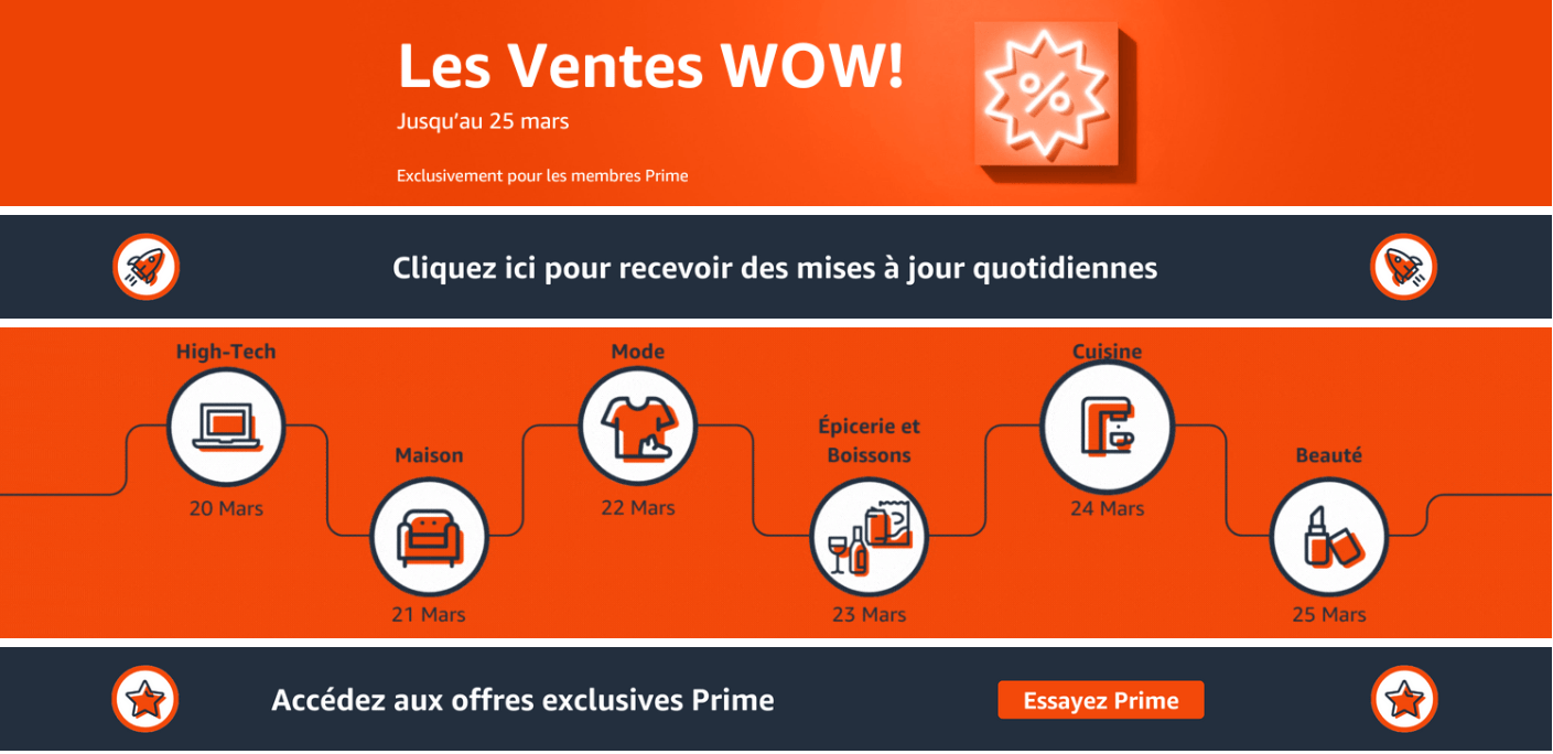 Les Ventes Flash de printemps sur Amazon Demander le programme